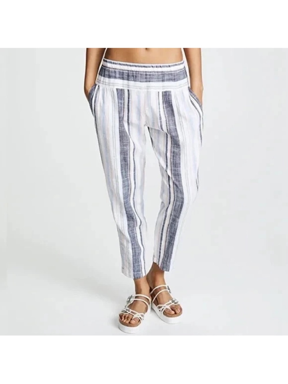 XIRENA - 100% Cotton Casual Horizon Striped Tapered Paige Pants - Women's Small